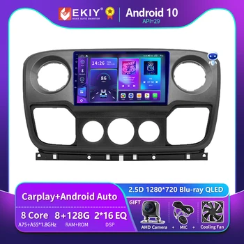 EKIY T900 Android авточасти За Renault Master Nissan NV400 Opel Movano 2010-2021 BT Авто Радио Мултимедиен Плейър GPS Навигация