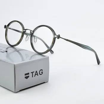 Маркови кръгли титанов очила в рамки мъжки очила дамски слънчеви очила в рамка от късогледство оптични рамки за очила за мъже рамки за очила