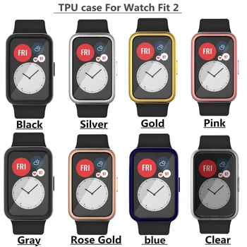 Защитен Калъф за екрана Huawei Watch FIT 2 ултра-Здрав устойчив на надраскване Защитен Калъф за Умни часа 1