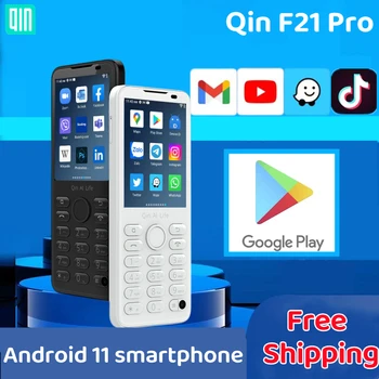 Глобалната версия на Duoqin Phone F21 Pro Dual версия на Google и УИДЖЕТ f21pro Android 11 Смартфон Малък Мобилен телефон Безплатна доставка 1