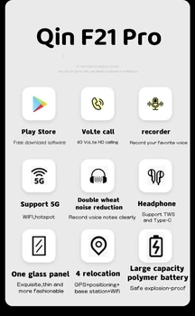 Глобалната версия на Duoqin Phone F21 Pro Dual версия на Google и УИДЖЕТ f21pro Android 11 Смартфон Малък Мобилен телефон Безплатна доставка 2