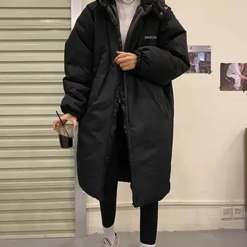 Дамско палто със средна дължина, Памучен стеганая яке, Стеганая Яке в корейски стил, Без Пай, за Да се Преодолее 2022, Нова Зимна Naka Стеганая яке 1