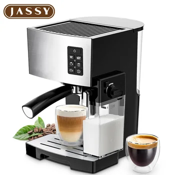 Автоматична машина за еспресо еспресо JASSY | Кафе машина за приготвяне на капучино и лате на 19 бар | Многофункционална машина за еспресо еспресо | С млечна пяна