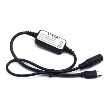 PD 8 Зарядно USB Кабел C Power Bank За PS BLN-1 BLS-5 BLH-1 DMW-BLF19 DCC12 BLC12 DCC8 NP-FW50 FZ100 LP-E6 DR-E6 Манекен Батерия