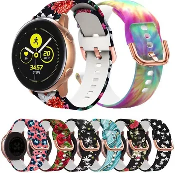 20 мм Смарт-watchband Samsung Galaxy Watch Active 2 40 44 мм Спортен Гривна на Китката с Шестеренками Galaxy Watch 42 мм 0