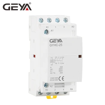 GEYA GYHC 4 P 16A 20A 25A 220/230V 50/60 Hz Din-рейк Домакински Модулен Контактор за променлив ток 4NO ИЛИ 2NO2NC 1