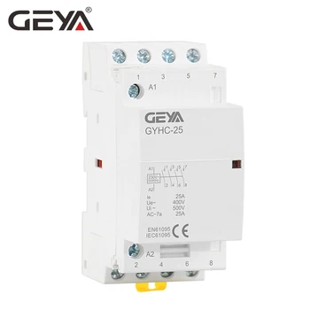 GEYA GYHC 4 P 16A 20A 25A 220/230V 50/60 Hz Din-рейк Домакински Модулен Контактор за променлив ток 4NO ИЛИ 2NO2NC 2