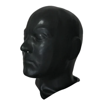3D форма гумена латексова маска на лицето фетиш Латексова пълна главата на човека Анатомическая мъжки маска е подходяща за haead 59-62 см