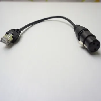 Адаптер Конвертор DMX Кабел удължителен кабел XLR 3-Пинов Щепсел/Plug вашия мрежов порт RJ-45 4