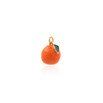 Райска ябълка Портокал Медальон Златен Цвят е Подходящ За Производство на бижута със Собствените си Ръце Колие Обици Търсите Бижута със Златен Пълнеж 2