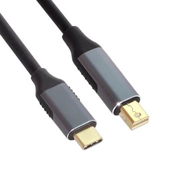 Xiwai USB 3.1 Type C USB-C Източник на Захранване за DP Mini DisplayPort Дисплеи Мъжки 4K Монитор Кабел за Лаптоп 1,8 м 1