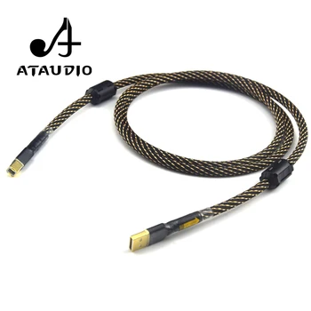 USB кабел ATAUDIO Hi-Fi Високо качество от тип A до тип B Hi-Fi Кабел за предаване на данни за КПР