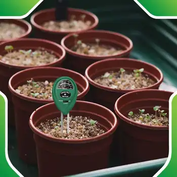 3 в 1 на Почвения Тестер за pH Метър Влажност на Почвата, Влагомер на Почвата Помощник Градинар 5