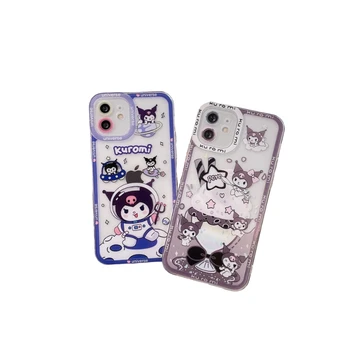 Sanrio KuromiMymelody Angel Eyes Любов за Apple 12pro Max Корпуса на Мобилен телефон Tpu Candy iPhone11 Защитно покритие X Мека Обвивка