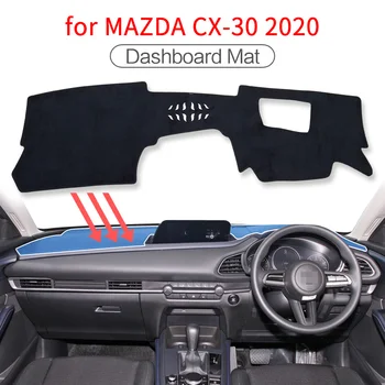 за Mazda CX-30 CX30 2019 2020 CX 30 Аксесоари Противоскользящий Подложка за арматурното табло Подложка за арматурното табло Нескользящий Подложка за арматурното табло Мат килим Слънцезащитен Крем