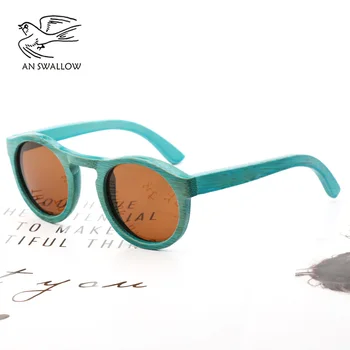 Висококачествени Бамбукови Модни Слънчеви Очила са Ръчно изработени, Луксозни Дамски Поляризирани Слънчеви Очила с UV400, Бамбукови, Дървени Плажни Слънчеви Очила За Мъже 2