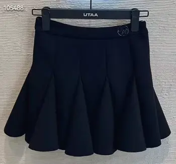 UTAA Голф Пола дамска тънка плиссированная пола, пола, елегантен дизайн slim fit черен бял 4
