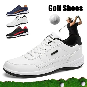 Мъжки обувки За голф, Маратонки, Масивни Мъжки Обувки За Бягане, Лека Водоустойчива устойчива на плъзгане За голф Обувки, Мъжки Ежедневни Спортни Обувки за по-Големи Размери