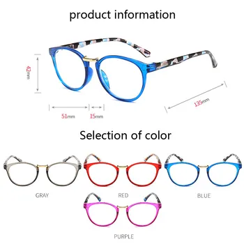Seemfly Нови Модни Мъжки и Дамски Очила за четене Класически Полнокадровые HD Прозрачни лещи на Очила за далекогледство с диоптриями от + 1.0 до + 4,0 2