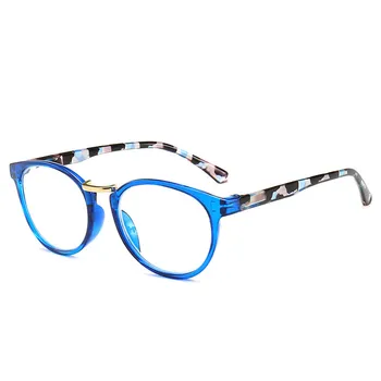 Seemfly Нови Модни Мъжки и Дамски Очила за четене Класически Полнокадровые HD Прозрачни лещи на Очила за далекогледство с диоптриями от + 1.0 до + 4,0 3
