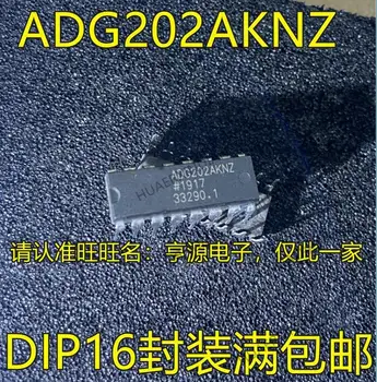 10 Бр. Нов Оригинален ADG202AKNZ ADG202 ADG202AKN DIP-16 IC 0