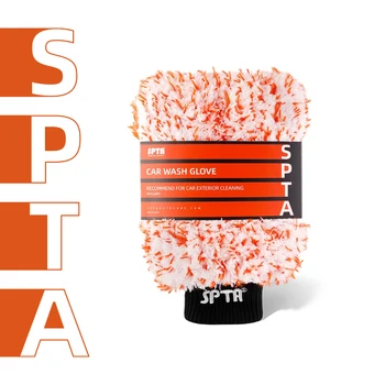 Рукавица за измиване на автомобила SPTA 1 бр., ръкавици за миене от микрофибър, за ефективно миене, Машинно пране, гладка, без драскотини