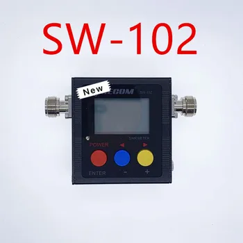 Обновена версия на Surecom SW-102 125-525 Mhz VHF / UHF електромера антена и КСВ + конектор SMA-M и SMA-F не е за системата на DMR