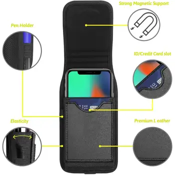 Калъф за мобилен Телефон със Щипка за Колан Калъф за Samsung Galaxy Note 20 Калъф Поясная Магнитна Чанта Кобур Калъф За вашия Телефон 2