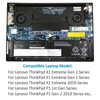 KingSener L17C4P72 L17M4P72 Батерия за лаптоп Lenovo ThinkPad X1 Extreme Gen 1 2 За ThinkPad P1 1st/2nd Gen 01AY968 01YU911 4