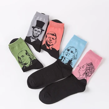 2021 Нова Мода Цветни Мъжки Чорапи Популярност Чорапи Индивидуалност Мъжки Чорапи Памук Характер AvatarTube Чорапи