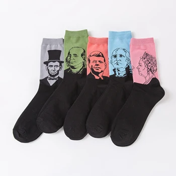 2021 Нова Мода Цветни Мъжки Чорапи Популярност Чорапи Индивидуалност Мъжки Чорапи Памук Характер AvatarTube Чорапи 1