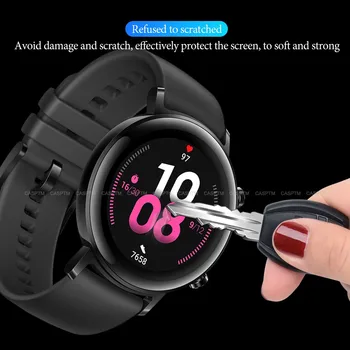 часовници защитно фолио за huawei watch gt 2 протектор на екрана 42 мм 3d мек пълно покритие стъкло интелигентни носимые аксесоари 2