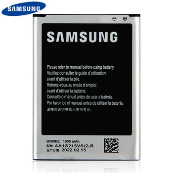 Оригиналната работа на смени Батерията на Телефона B500BE За Samsung GALAXY S4 Mini I9190 I9192 I9195 I9198 B500AE с NFC 4 контакти 1900 mah 1