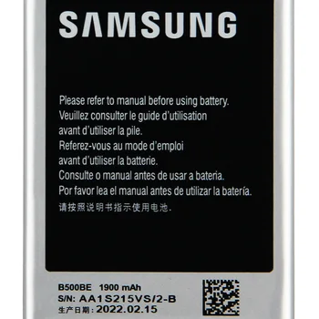 Оригиналната работа на смени Батерията на Телефона B500BE За Samsung GALAXY S4 Mini I9190 I9192 I9195 I9198 B500AE с NFC 4 контакти 1900 mah 5