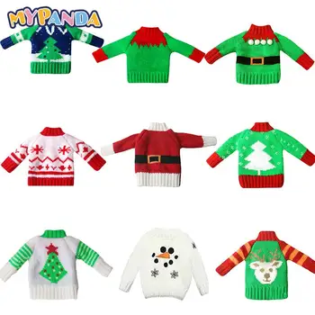 Коледен Елф Кукла Перфектна Облекло Коледен Елемент САМ Цветен Пуловер Играчки Аксесоари За Детски Подаръци