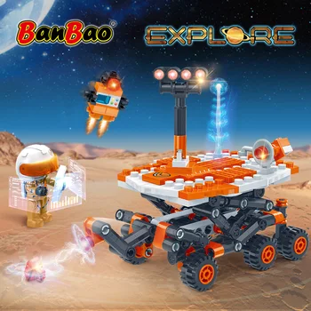 BanBao Разгледайте света на Моделите Marse Бъги Астронавтите Тухли Играчка за Деца Приятел Gif Строителни Блокове 6419 0