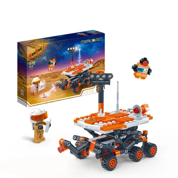 BanBao Разгледайте света на Моделите Marse Бъги Астронавтите Тухли Играчка за Деца Приятел Gif Строителни Блокове 6419 4