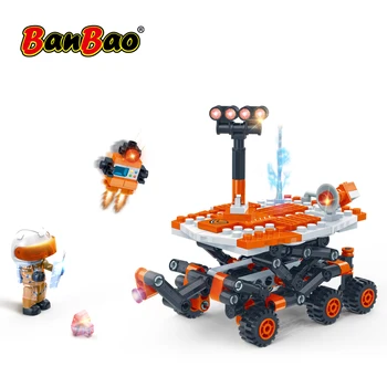 BanBao Разгледайте света на Моделите Marse Бъги Астронавтите Тухли Играчка за Деца Приятел Gif Строителни Блокове 6419 5