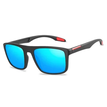Мъжете UV400 Правоъгълни Ультралегкие Черни Слънчеви Очила Ретро ТАК За по-Спортно Шофиране Поляризирани Слънчеви Очила, Мъжки и Дамски Класически Очила 1