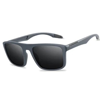 Мъжете UV400 Правоъгълни Ультралегкие Черни Слънчеви Очила Ретро ТАК За по-Спортно Шофиране Поляризирани Слънчеви Очила, Мъжки и Дамски Класически Очила 2