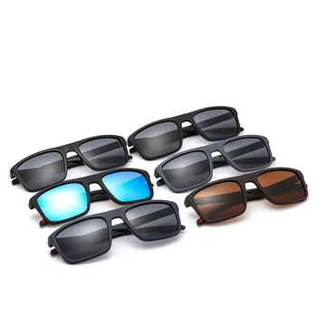 Мъжете UV400 Правоъгълни Ультралегкие Черни Слънчеви Очила Ретро ТАК За по-Спортно Шофиране Поляризирани Слънчеви Очила, Мъжки и Дамски Класически Очила 5