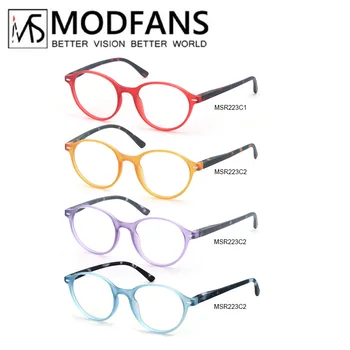 Очила за четене за жени, Класически Цветни Дамски Очила за четене, Лек, Гъвкав Пружинен шарнир, Кръгла/Овална/Квадратна дограма 2