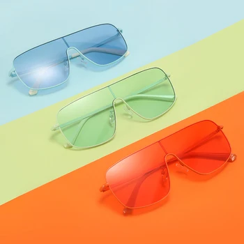 Kachawoo оранжеви vintage слънчеви очила с големи рамки за жени, цели квадратни модни слънчеви очила за мъже, цветните сини, кафяви бестселъри 3