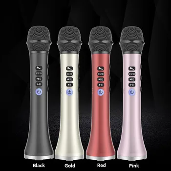 L-698 Професионален 15 W Преносим USB Безжична Bluetooth Караоке Микрофон Високоговорител за Домашно KTV За Възпроизвеждане на музика И Пеене Говорител 1