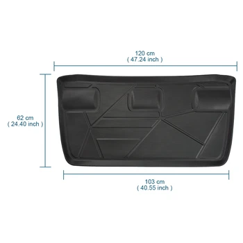 Заден Багажник за Товари Мат Подходящ за Honda Odyssey 2018-2022 САЩ Издание на Черен TPE Калъф за Багажник на Кола Протектор 1