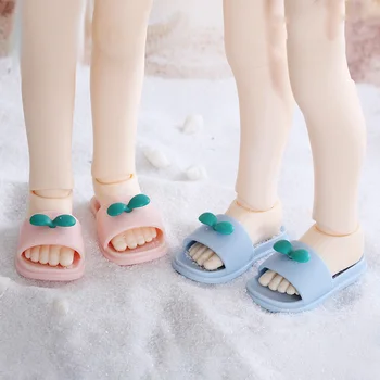 Обувки за кукли BJD подходящ за 1/6 големината на SD, модни красиви сандали, обувки 1/6, розови, сини аксесоари за кукли (два цвята)