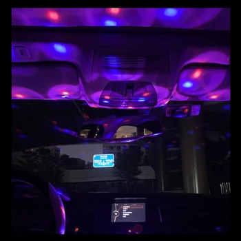 Управление на Музиката Мини Led Авто Цветна Звездна Нощна Лампа на Проектора С DJ Лампа USB Регулируема Декоративна Лампа Аксесоари 1