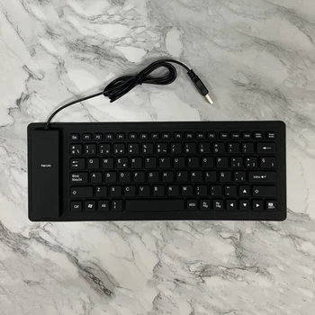 Сгъваема клавиатура на съсирването на испанската водоустойчива клавиатура за настолен лаптоп 1