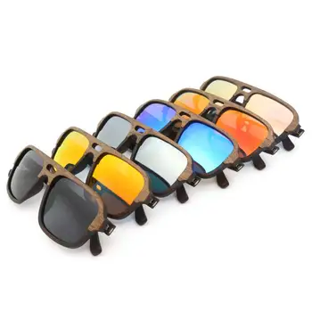 BerWer Модни Бамбукови Дървени Слънчеви Очила Дамски Луксозни Маркови Дизайнерски Реколта Ретро Дървени Слънчеви очила За Мъже oculos de sol 4