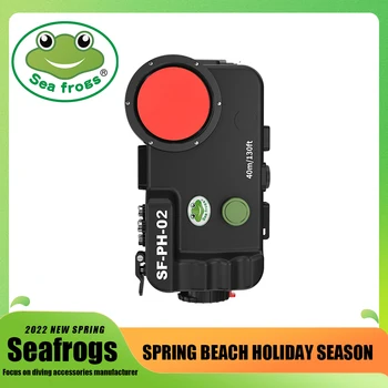 Seafrogs Водоустойчив Калъф За Мобилен телефон iPhone 14 14 Pro 13 14 Pro 12 14 Pro Max 13 14 Мини На 40 М Подводен Калъф за Предпазване на Корпуса